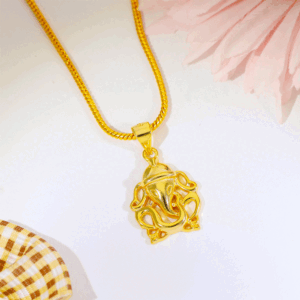 Elegant Ganesh Silver God Pendant