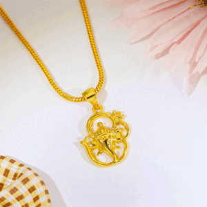 Artistic Ganpati Silver God Pendant