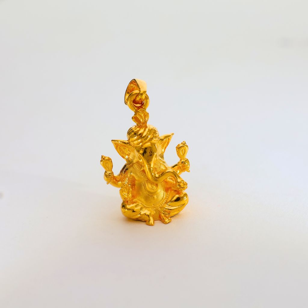Divine Ganpati Gold God Pendents - Image 2