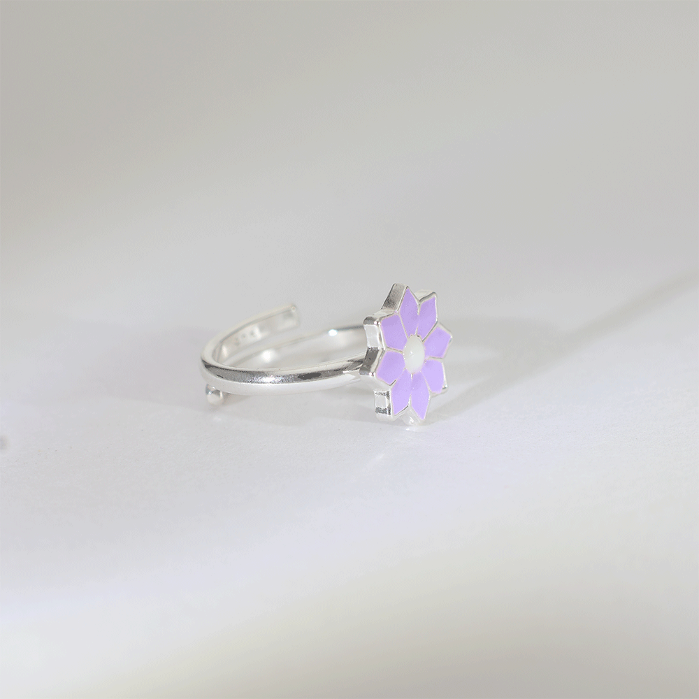 Lavender Bloom Baby Ring - Image 2