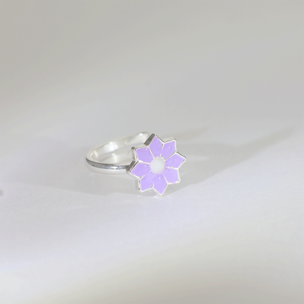 Lavender Bloom Baby Ring - Image 4