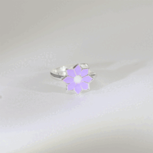 Lavender Bloom Baby Ring