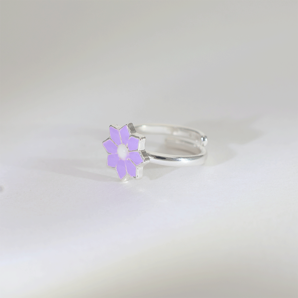Lavender Bloom Baby Ring - Image 3