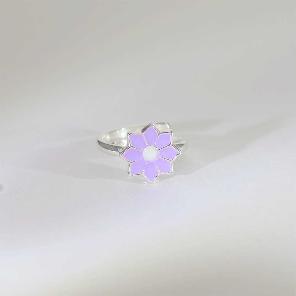 Lavender Bloom Baby Ring