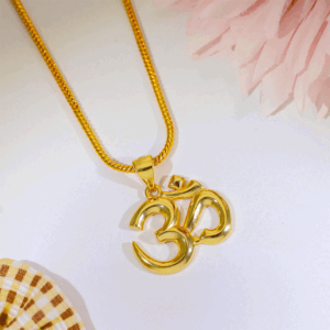 Shanti Om Style Silver God Pendant