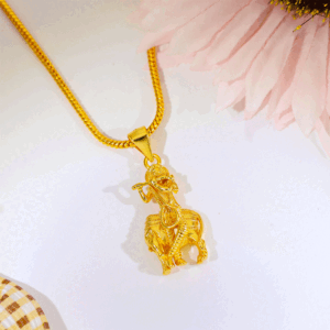 Divine Krishna Gau Silver God Pendant