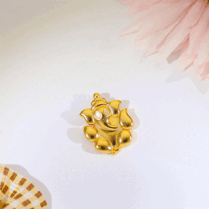 Mini Ganesh Charm Silver God Pendant