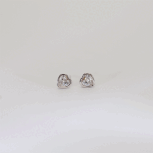 Mini Love Silver Earrings