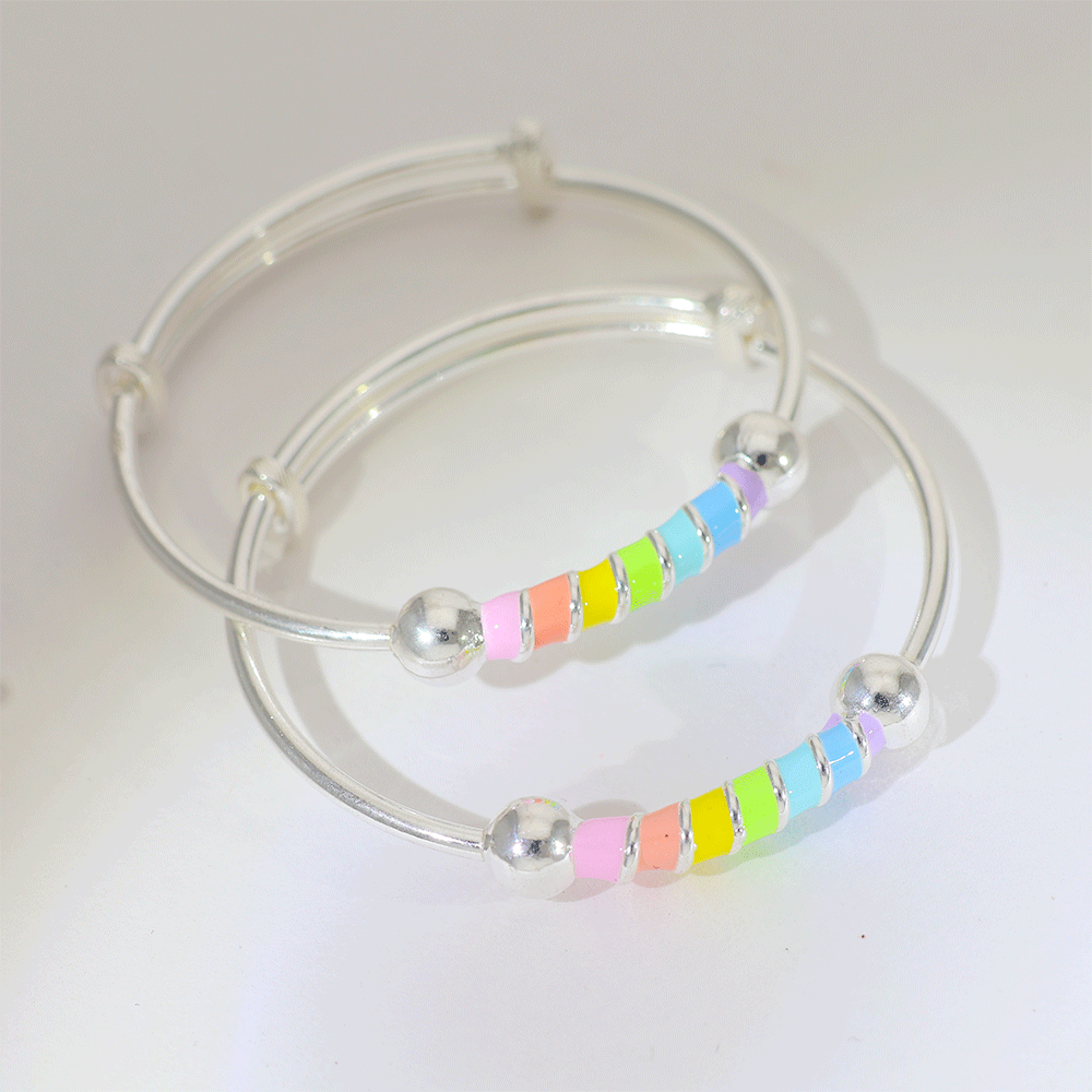 Rainbow Stripe Baby Kangan - Image 4