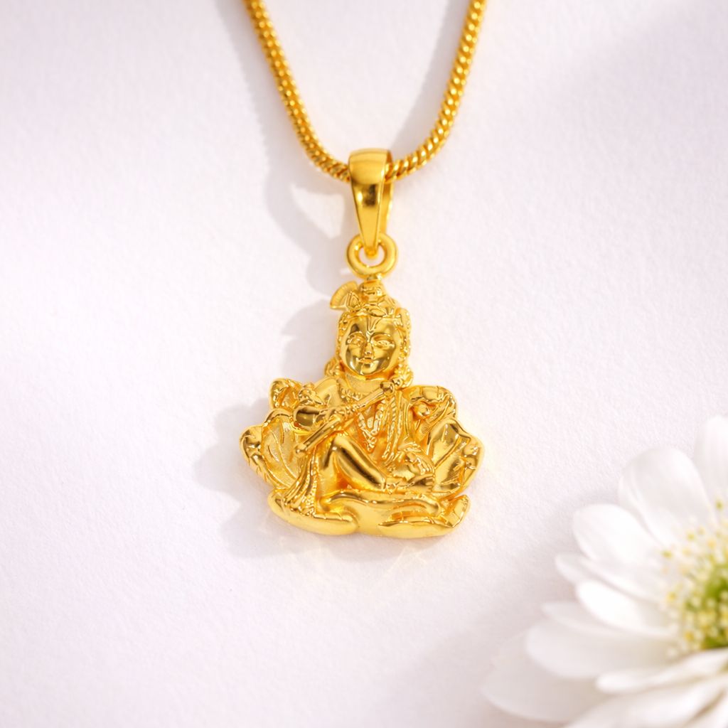 Divine Krishna Gold God Pendents - Image 4