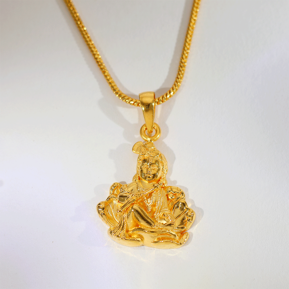 Divine Krishna Gold God Pendents - Image 3