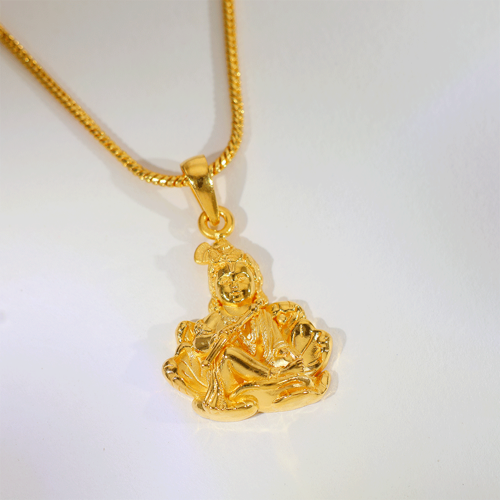Divine Krishna Gold God Pendents