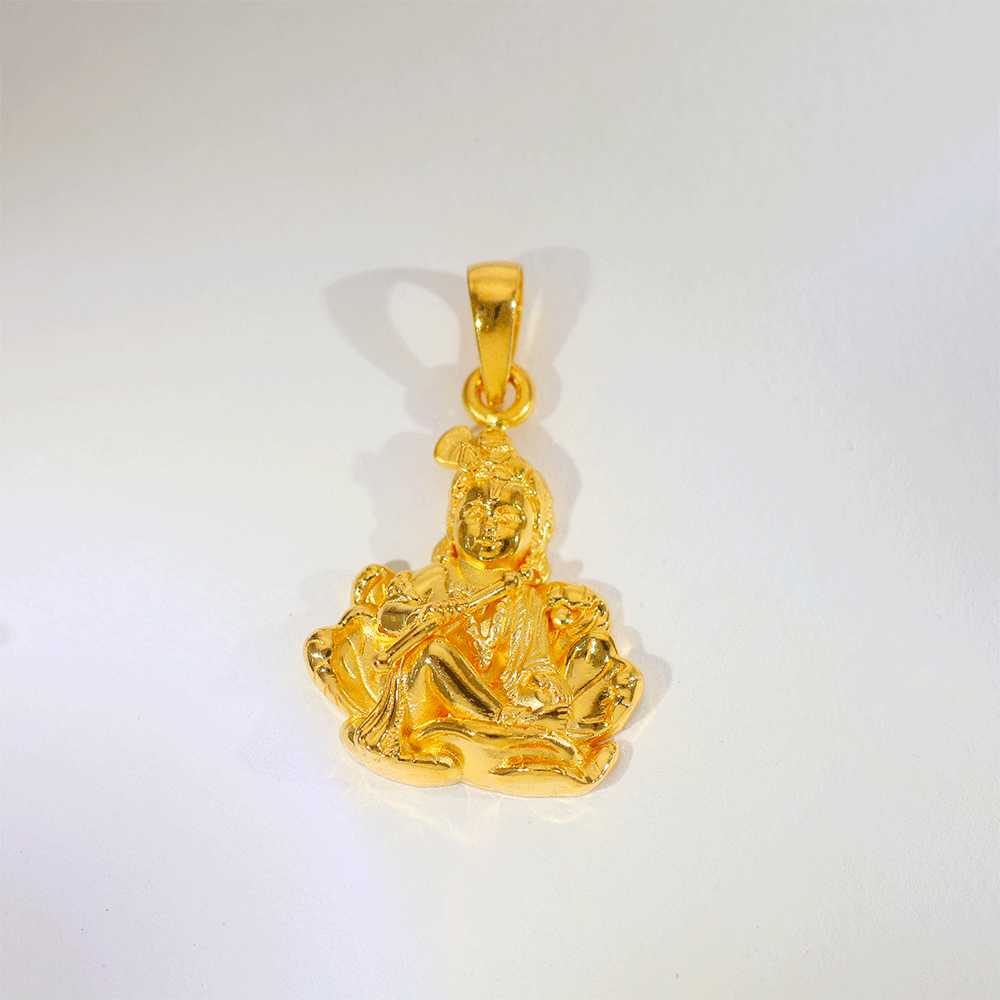Divine Krishna Gold God Pendents - Image 2