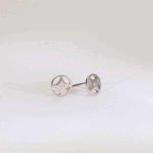 Classic Circle Silver Earrings