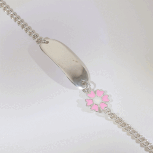 Pink Flower Baby Bracelet