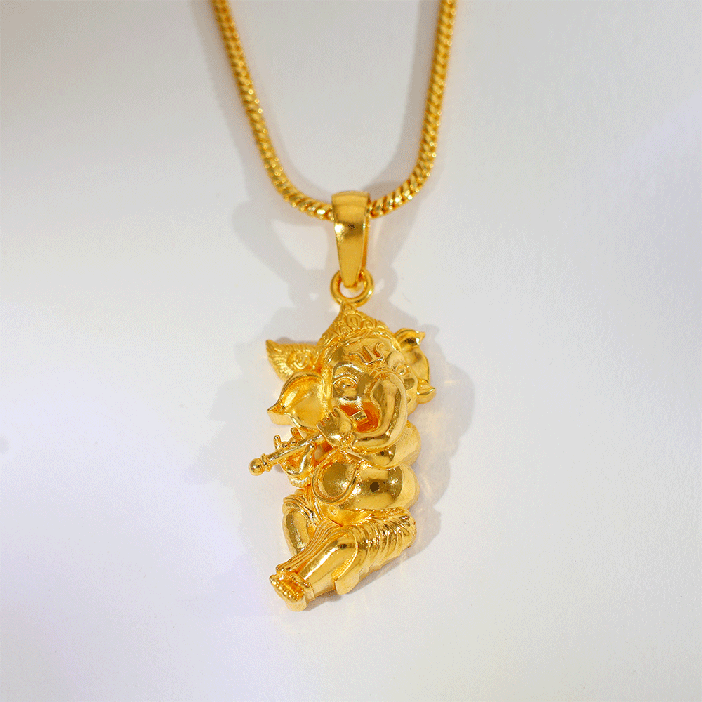 Divine Ganesha Gold God Pendents - Image 4