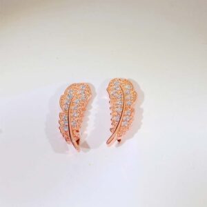 Royal Leaf Rosegold Earring