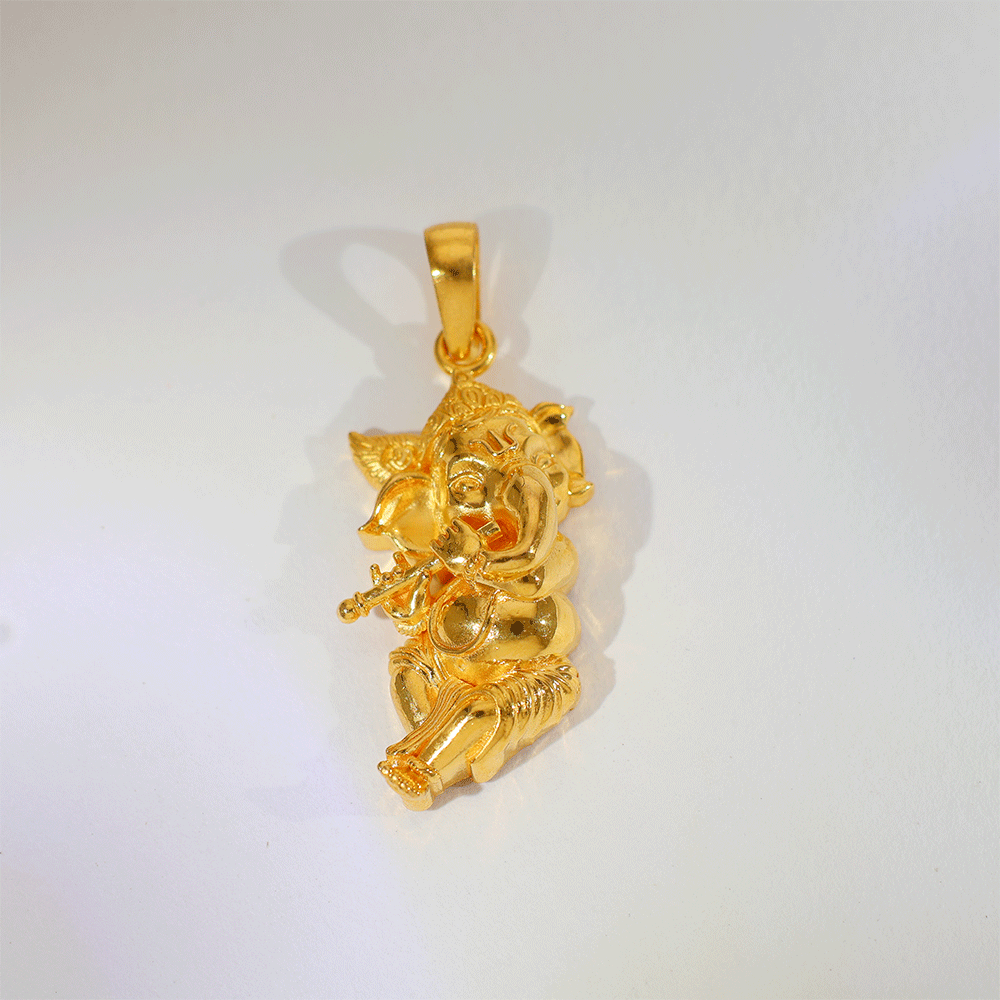 Divine Ganesha Gold God Pendents - Image 3