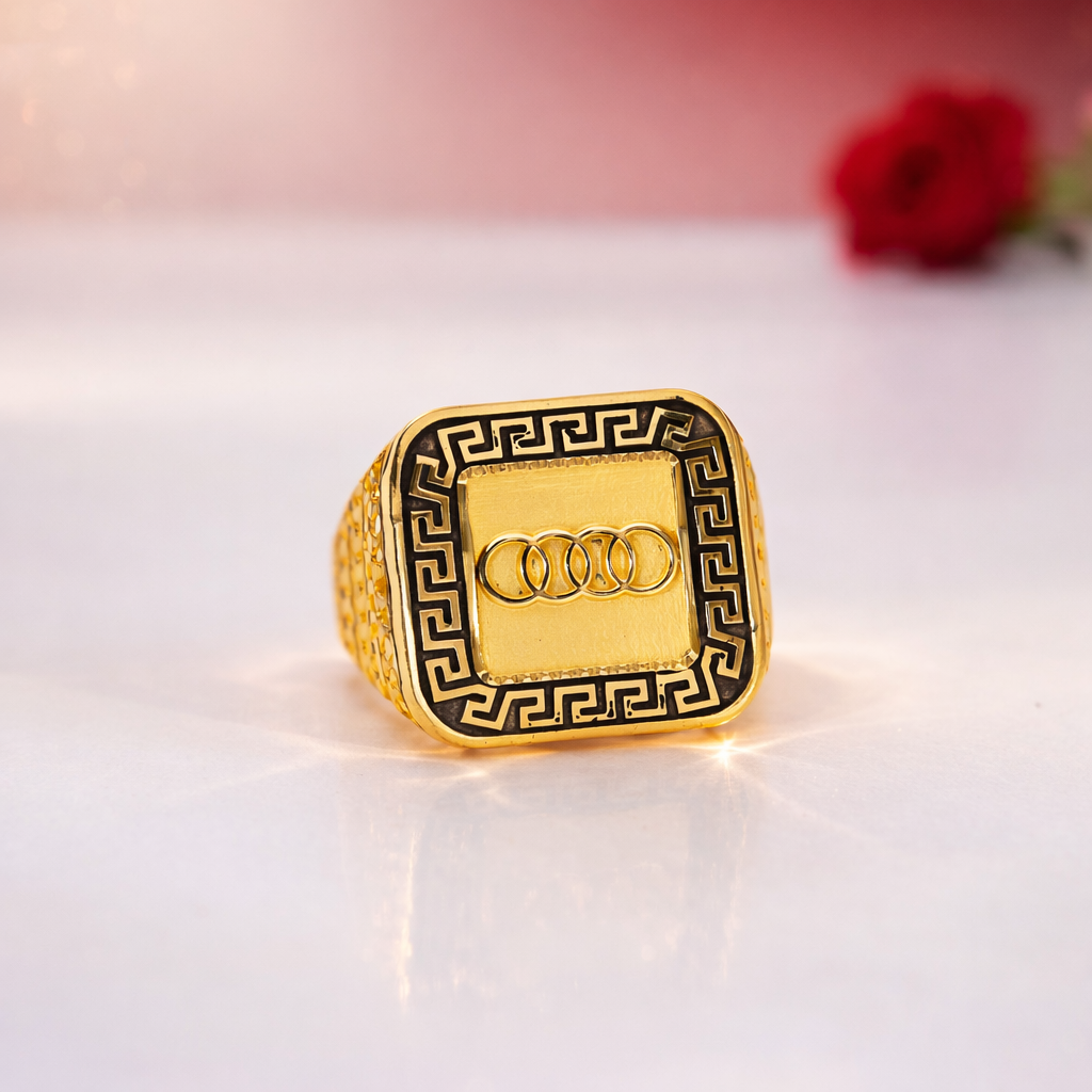 Golden Loop Gents Gold Ring - Image 5