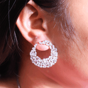 Elite Shine Silver Earring