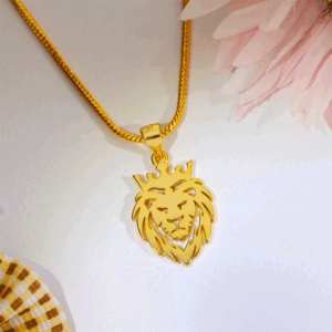 Royal Crown Lion Unisex Pendant / Without Chain