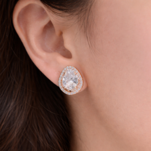 Tear Glow Silver Earrings