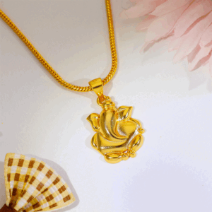 Cute Ganpati Silver God Pendant