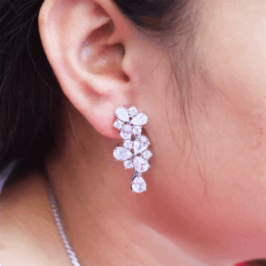 Shine Flower Silver Earring