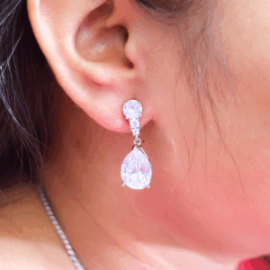 Grace Drop Silver Earring