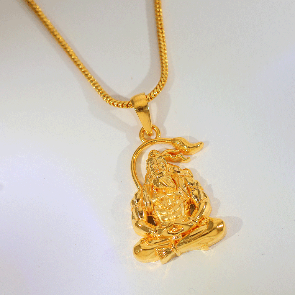 Divine Hanuman Gold God Pendents