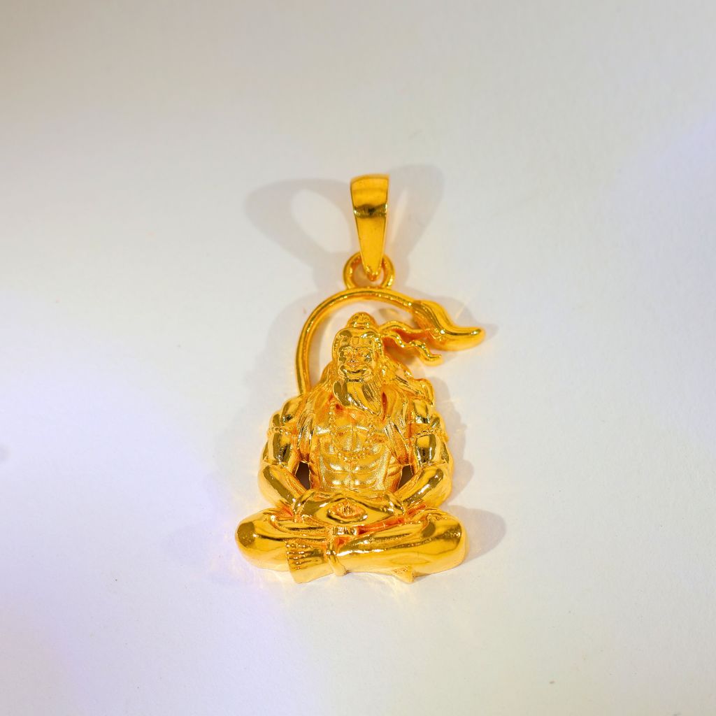 Divine Hanuman Gold God Pendents - Image 2