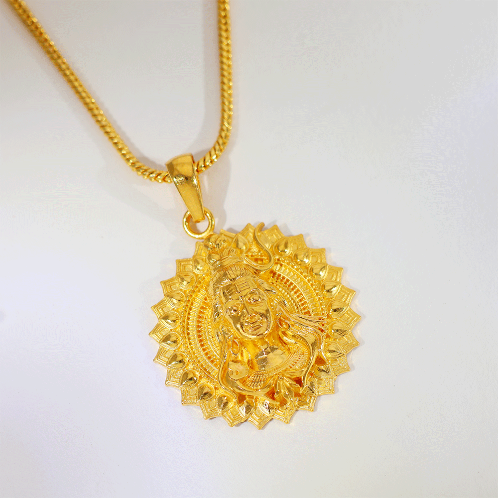 Divine Mahakal Gold God Pendents