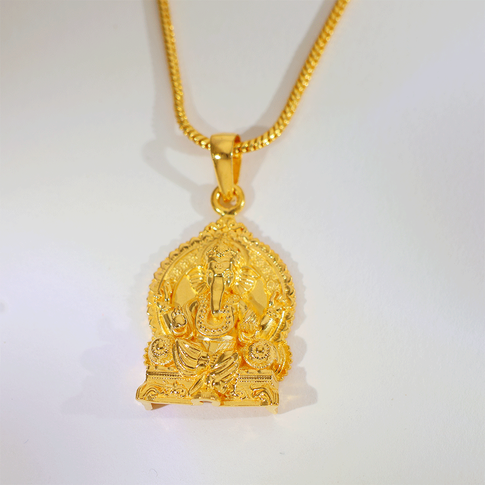Divine Ganesha Gold God Pendents - Image 3