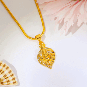 Nature Ganpati Silver God Pendant