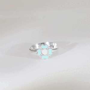 Blue Blossom Baby Ring