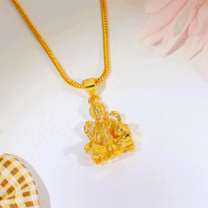 Maa Lakshmi Blessing Silver God Pendant