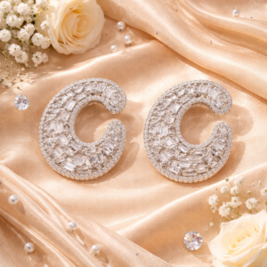 Bold Spark Silver Earring