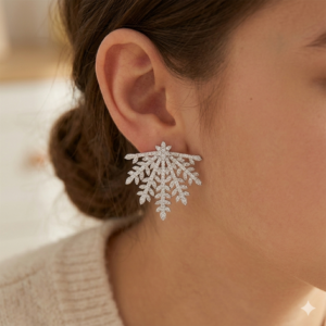 Leaf Bloom Silver Earring