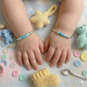 Blue Stripe Baby Kangan