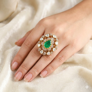 Royal Glow Kundan Ring