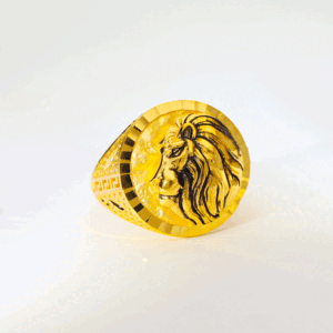 King Lion Gold Gents Ring