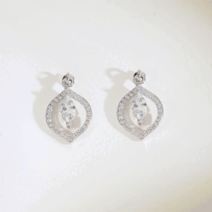 CrystalLeaf Drop Earring