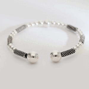 NazarGuard Silver Baby Kangan