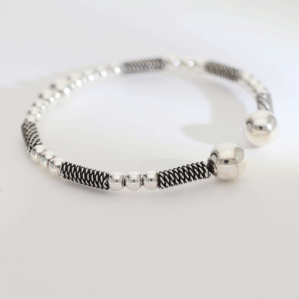 NazarGuard Silver Baby Kangan - Image 2