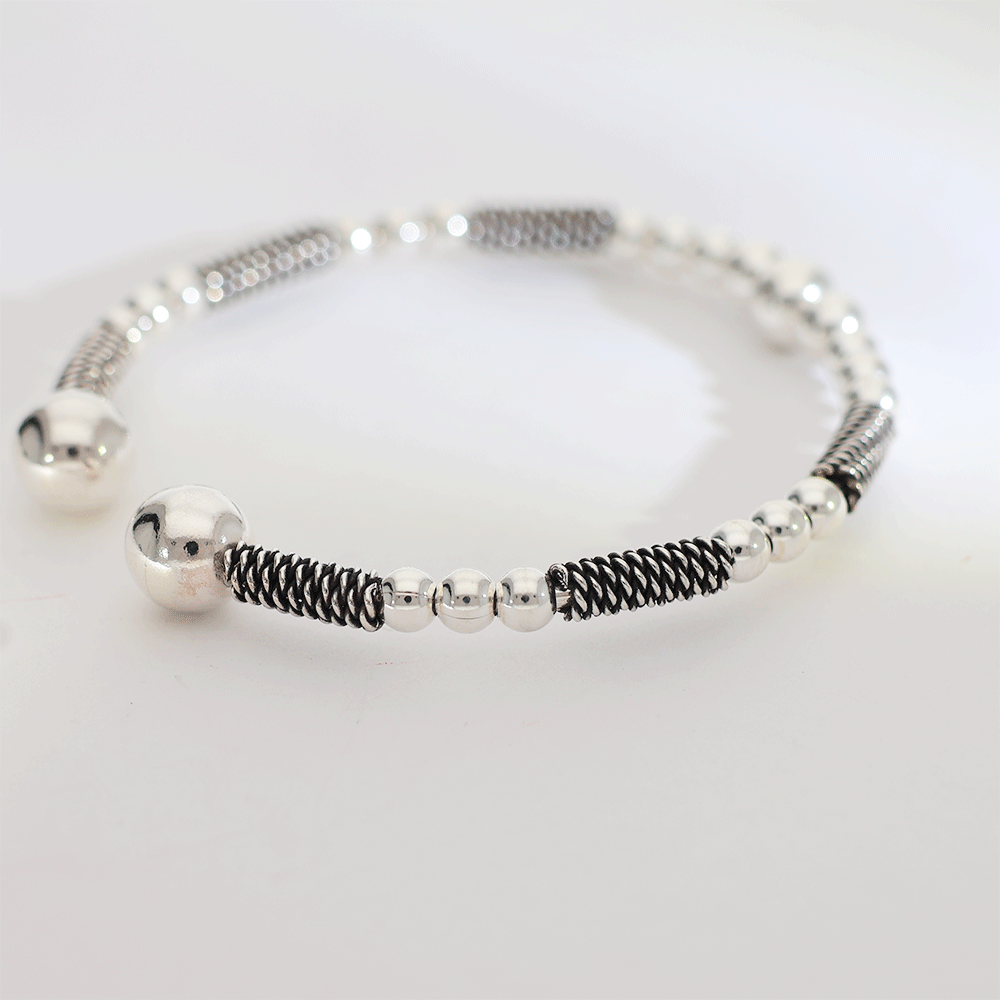 NazarGuard Silver Baby Kangan - Image 3