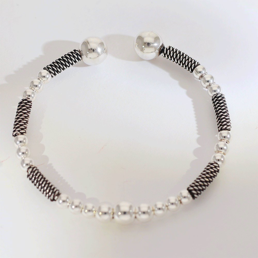 NazarGuard Silver Baby Kangan - Image 4