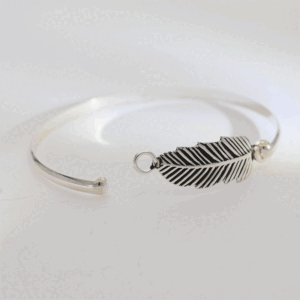 LeafLove Silver Baby Kangan