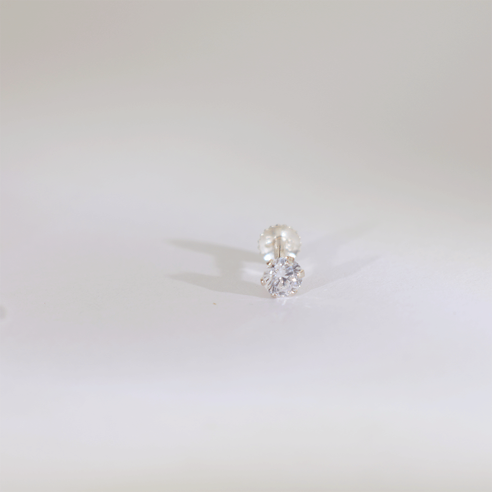 Micro Spark Solitaire Nose pin (Single Piece) - Image 4