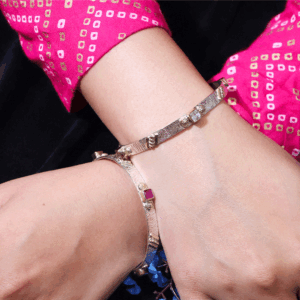 Regal Texture Gold Touch Bangles