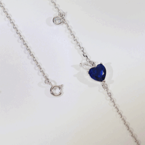 BlueHeart Silver Baby Anklets